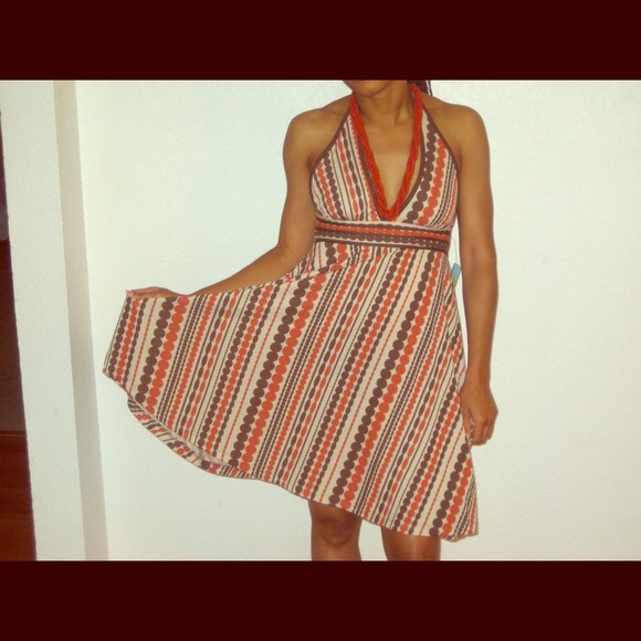 Forever 21 retro print halter dress