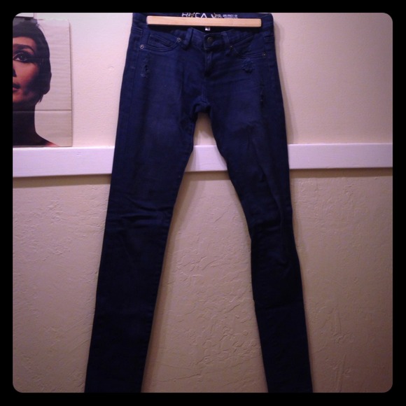 RVCA indigo skinny jeans