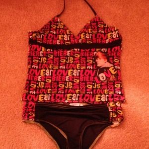 Girls Justin Beiber bathing suit