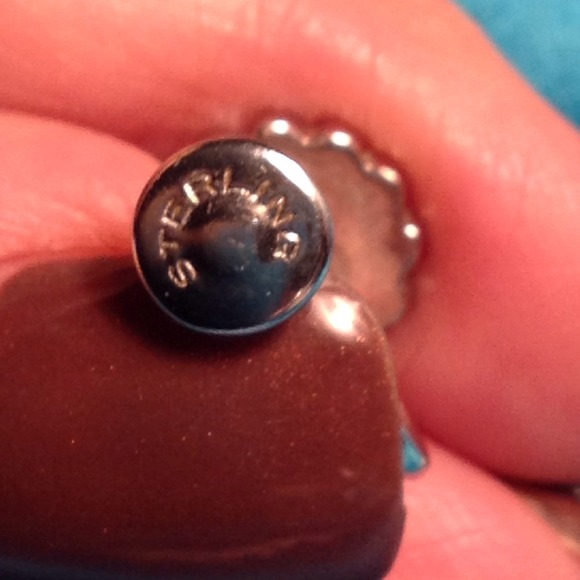 Screw Back Sterling Silver Earrings - Picture 2 of 2