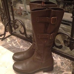 BUNDLED Brown Riding Boots/ black slouchy boots