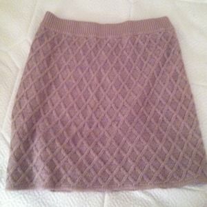 Knit high waisted skirt