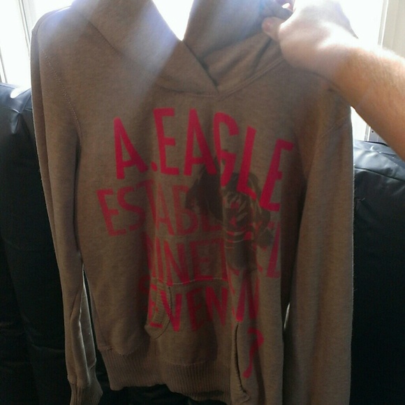 *BUNDLED* Brown American Eagle hoodie size medium