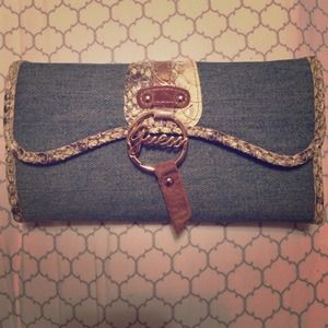 Guess jean material wallet
