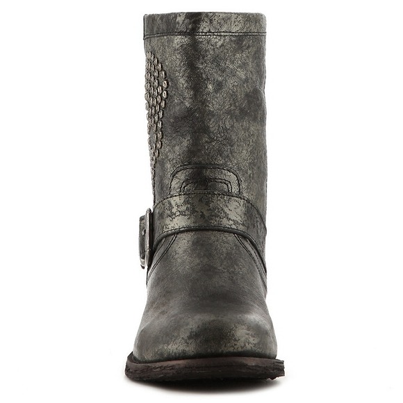 🎉HOST PICK🎉Black Felmini Leather Metallic Bootie - Picture 2 of 4