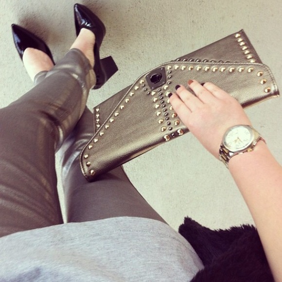 Rich & Skinny Denim - Metallic Silver Rich and Skinny Jeans!