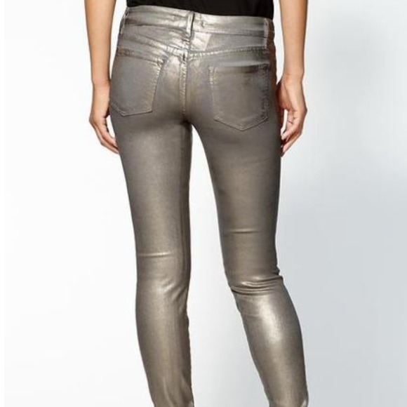 Metallic Silver Rich and Skinny Jeans! - Picture 2 of 3