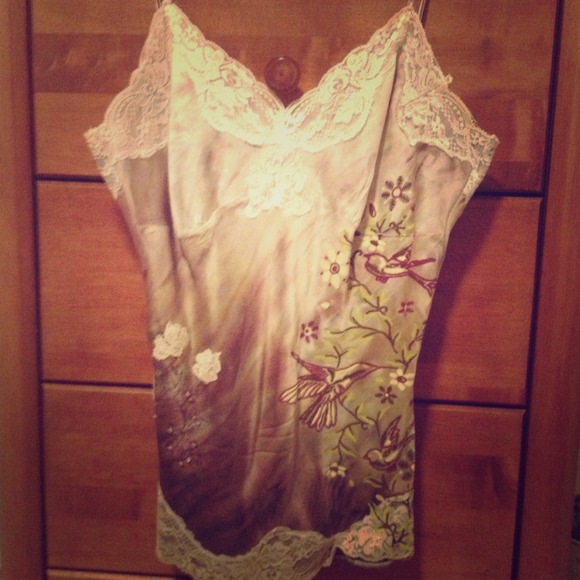 SOLD in a bundle. Very sexy silk camisole