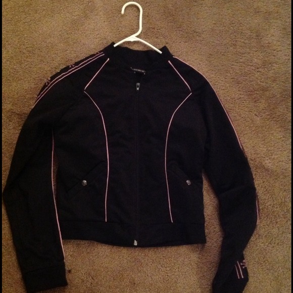 Lip service black jacket w/ pink detail