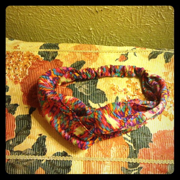 Southwestern tribal print head wrap