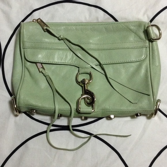 Rebecca Minkoff M.A.C mint clutch