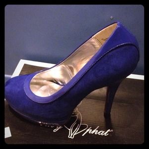 Baby phat pumps. Cobalt color