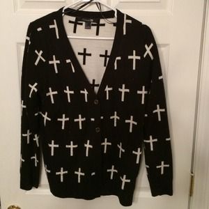 F21 Cross Cardigan