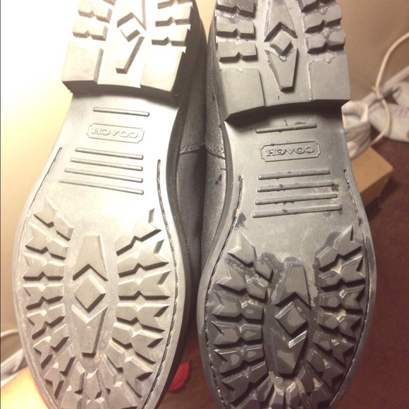 Coach Black Leather Boots ( size 7 )