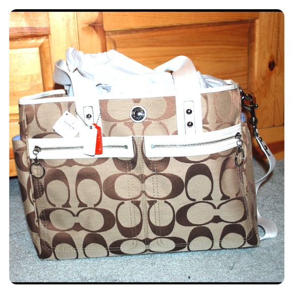 Coach baby diaper bag