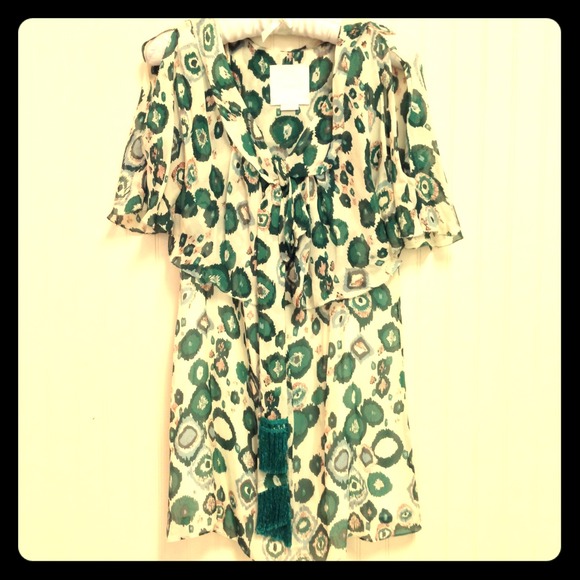 Hanii Y silk abstract motif dress **Reduced**