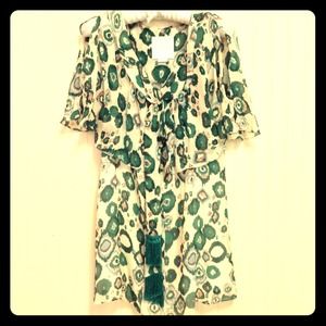 Hanii Y silk abstract motif dress **Reduced**