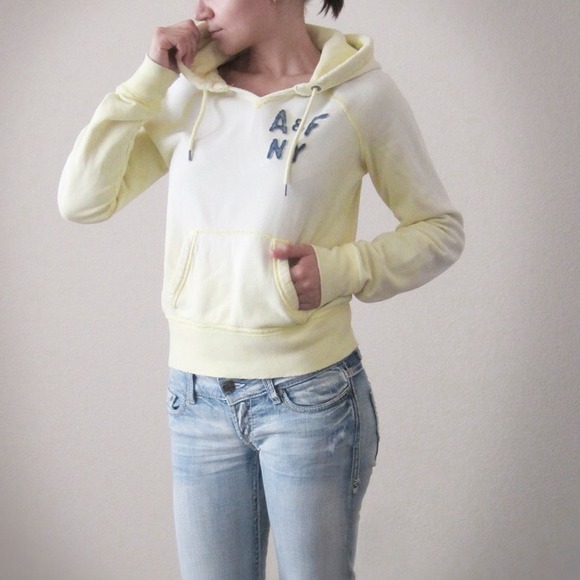 Abercrombie & Fitch Yellow Hoody