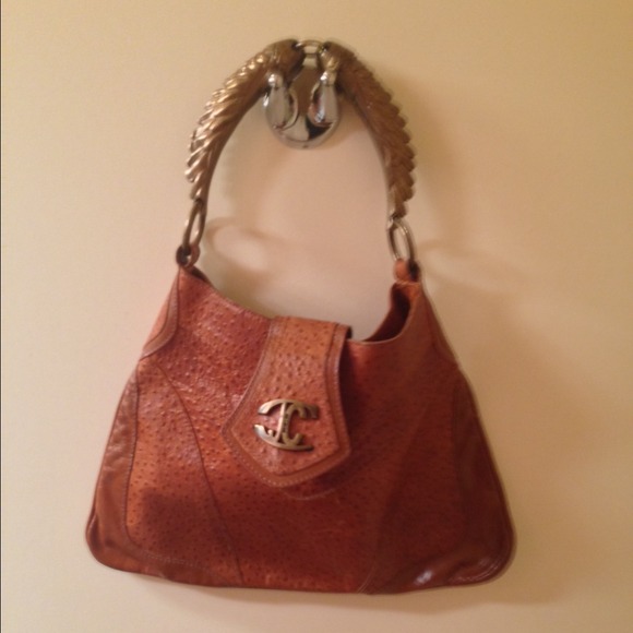 Authentic ROBERTO CAVALLI leather bag.