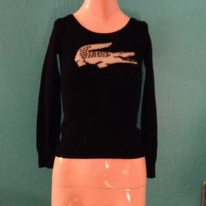 Lacoste logo sweater , cropped