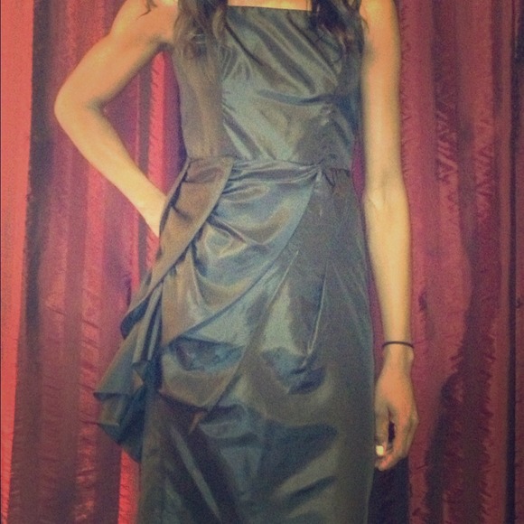 Betsey Johnson Black Ruffle Dress