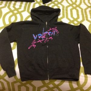 Volcom Dark Gray zip hoodie.