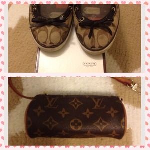 ⭐️⭐️LV Pouch and Coach Flats bundle⭐️⭐️