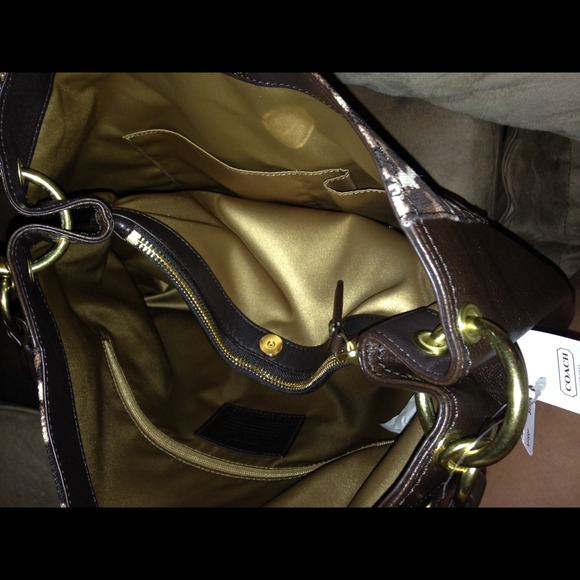 🚫sold🚫 COACH Ocelot w/ Make up bag ::REDUCED:: - Picture 2 of 4