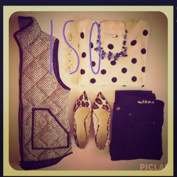 •ISO• a J.Crew Herringbone Vest