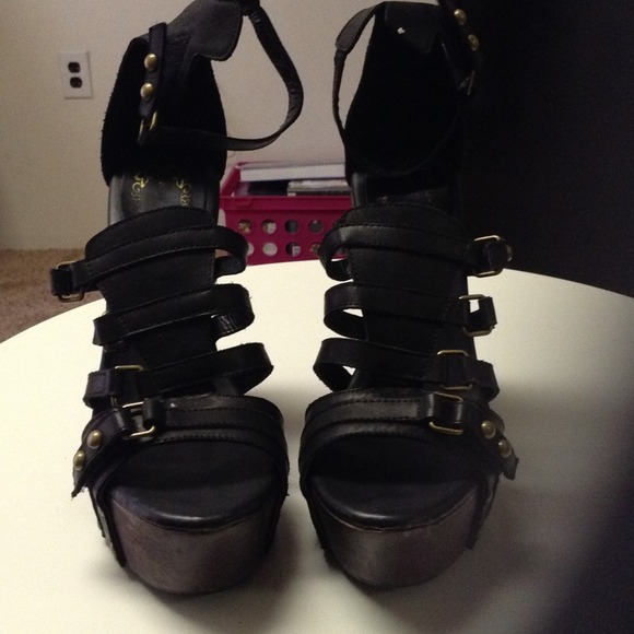 Cute Black Platform Heels