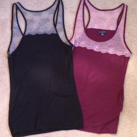 ♥️BUNDLED!!♥️American Eagle Outfitters lace tanks