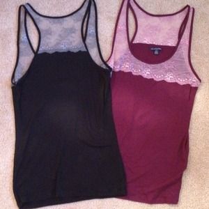 ♥️BUNDLED!!♥️American Eagle Outfitters lace tanks
