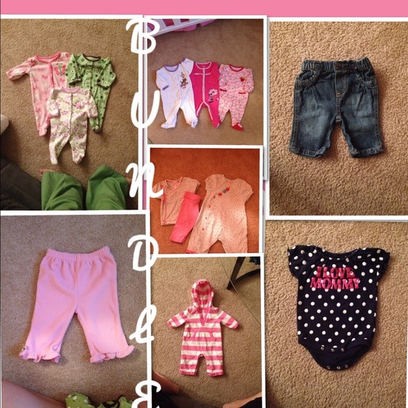 ♥️BUNDLE!♥️Baby girl fleece pants