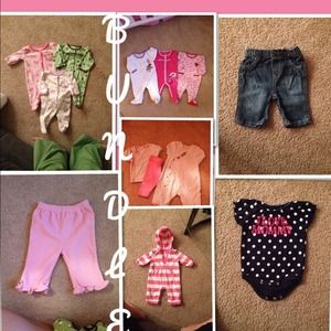 ♥️BUNDLE!♥️Baby girl fleece pants