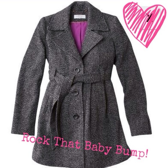 Liz Lange Outerwear - Liz Lange Maternity Tweed Coat