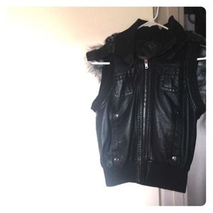 Fax fur vest