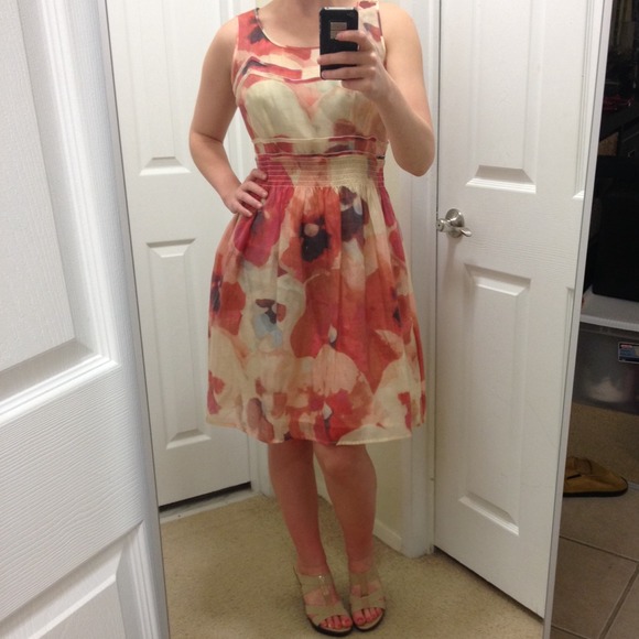  SOLD  Tahari floral print dress - Picture 4 of 4