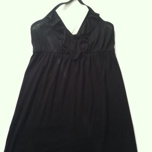 black halter cover-up