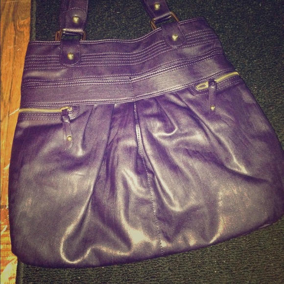 Dark purple handbag