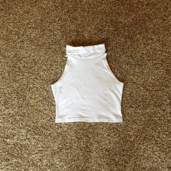 American Apparel crop turtleneck top