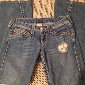 True Religion distressed jean - size 28