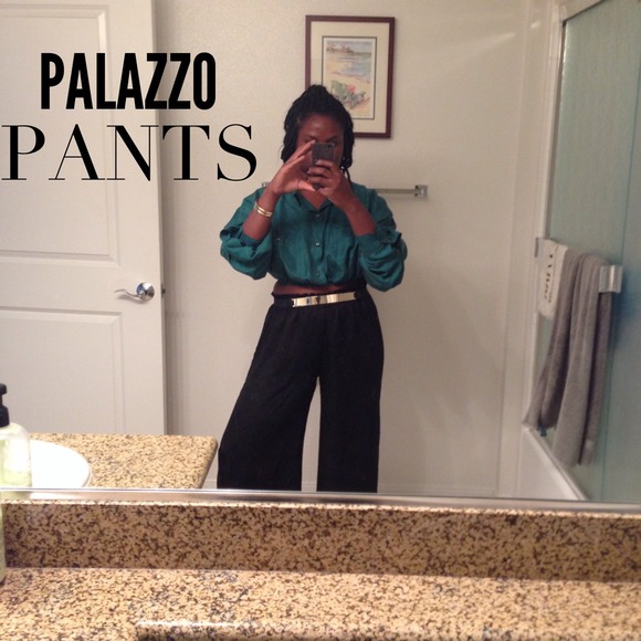 Black Palazzo Pants (wide leg)