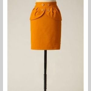 Anthropologie Honeyed Peplum Skirt by Leifsdottir