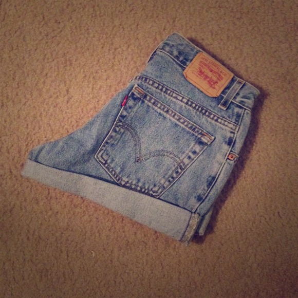 Vintage high waist jean shorts