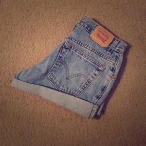 Vintage high waist jean shorts
