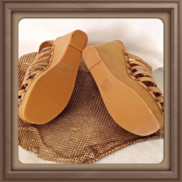Platform Tan Wedge - Picture 2 of 3