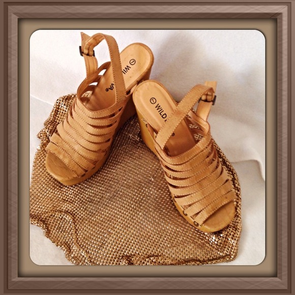 Platform Tan Wedge - Picture 3 of 3