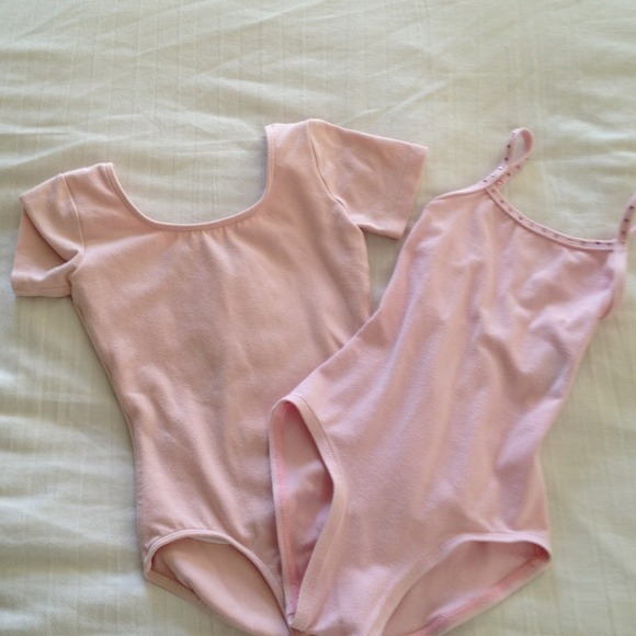 Two pink leotards size 4/5