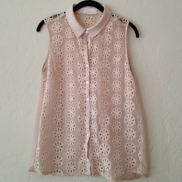 Dusty pink Zara top