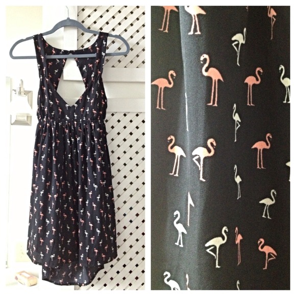 ROXY - size SM flamingo print dress